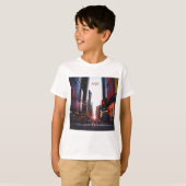 NYCタイムズスクエアニューヨークシティ Tシャツ (正面フル)