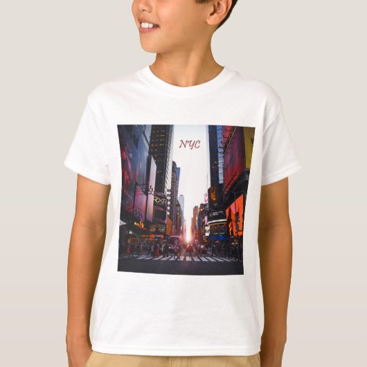 NYCタイムズスクエアニューヨークシティ Tシャツ (正面)