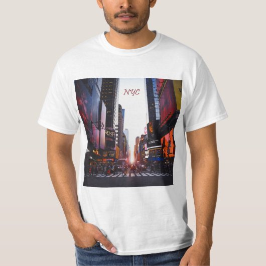 NYCタイムズスクエアニューヨークシティ Tシャツ (正面)