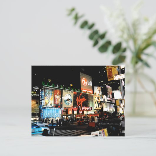 NYCタイムズスクエアブロードウェイニューヨークシティハガキ ポストカード (スタンド正面)