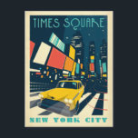 NYCタイムズスクエア ポストカード<br><div class="desc">アンダーソンデザイングループは、テネシー州ナッシュビルにある受賞歴のあるイラストレーションデザイン会社である。創始者のジョエル・アンダーソンは、才能あるアーティストのチームに対し、1920年代から1960年代までのクラシックヴィンテージのプリントに似たオリジナルポスターアートを制作するよう指示す広告る。</div>