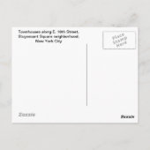 NYCタウンハウスE. 18通りはがき ポストカード (裏面)