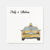 NYCタクシー婚約カクテルナプキンス スタンダードカクテルナプキン (正面)