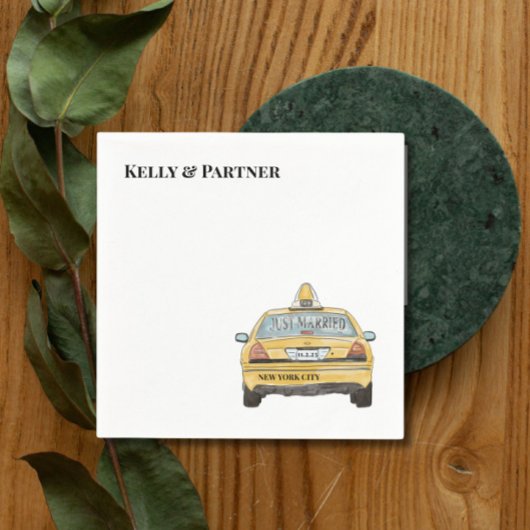 NYCタクシー結婚カクテル スタンダードカクテルナプキン