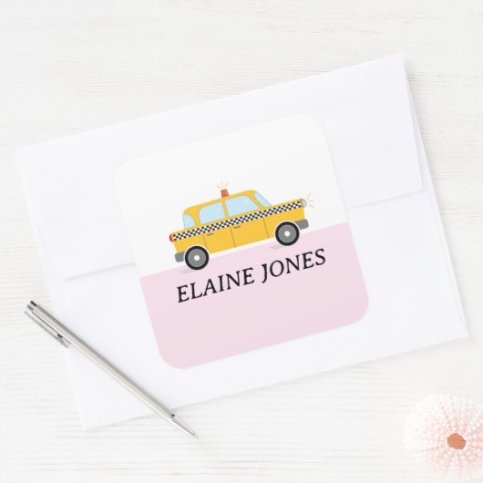 NYCタクシー スクエアシール (封筒)