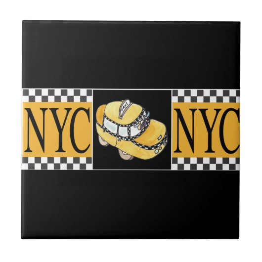 NYCタクシー タイル (正面)
