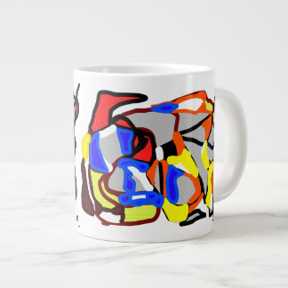 NYCデジタルアーティスト、Jacob Keum著Que Mondo Mug ジャンボコーヒーマグカップ