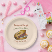 NYCデリベーゲルクリームチーズケーパーズオニオンロックス ペーパープレート (パーティー)