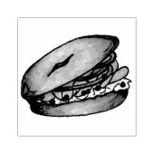 NYCデリベーゲルクリームチーズケーパーズオニオンロックス ラバースタンプ (インプリント)