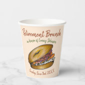 NYCデリベーゲルクリームチーズケーパーズオニオンロックス 紙コップ (正面)