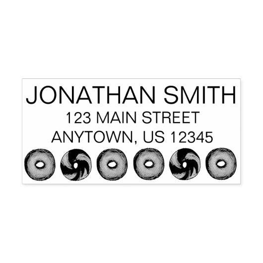 NYCデリベーゲルブレックファーストフードパーソナライズされたアドレス ラバースタンプ (インプリント)