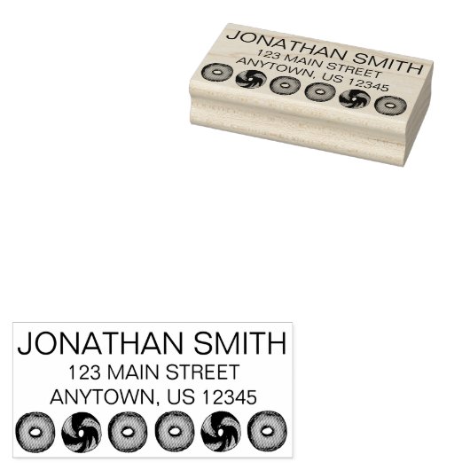 NYCデリベーゲルブレックファーストフードパーソナライズされたアドレス ラバースタンプ (押印)