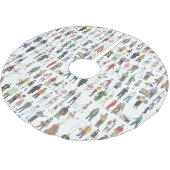 NYCニューヨークの人々の近隣住民 ブラッシュドポリエステルツリースカート (アングル)