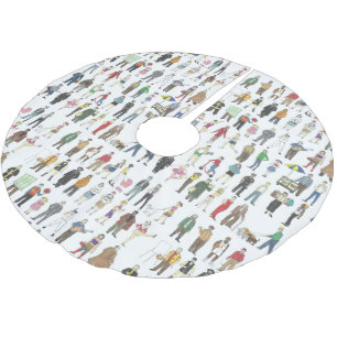 NYCニューヨークの人々の近隣住民 ブラッシュドポリエステルツリースカート