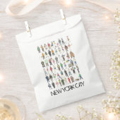 NYCニューヨークの人々Borougs Citizens フェイバーバッグ (クリップ留めされた状態)