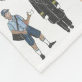 NYCニューヨークの人々Borougs Citizens フリースブランケット (角)