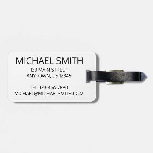 NYCニューヨークの人々Borougs Citizens ラゲッジタグ (裏面横)