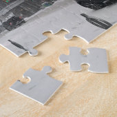 NYCニューヨークの冬スノーストームフォトパズル ジグソーパズル (側面)