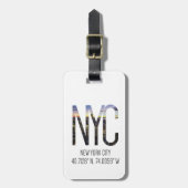 NYCニューヨークの荷物のラベル ラゲッジタグ (正面縦)