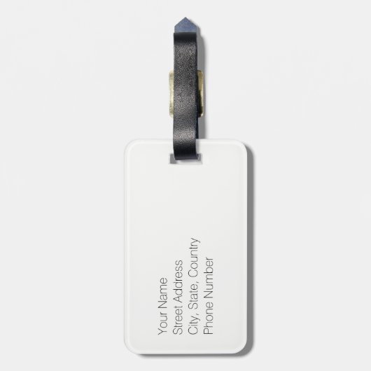 NYCニューヨークの荷物のラベル ラゲッジタグ (裏面縦)