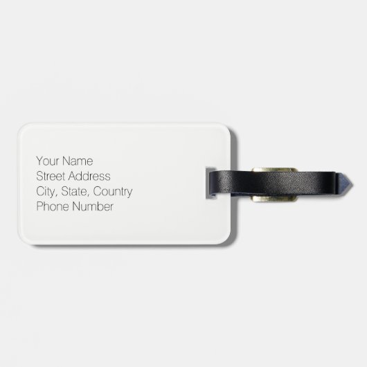 NYCニューヨークの荷物のラベル ラゲッジタグ (裏面横)