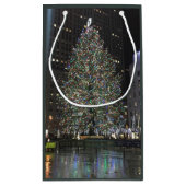 NYCニューヨーククリスマスツリーロックフェラーセンター スモールペーパーバッグ (裏面)