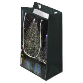 NYCニューヨーククリスマスツリーロックフェラーセンター スモールペーパーバッグ (正面アングル)