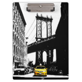 Nycニューヨークシティアートポップ・アートのイエロータクシーブルックリン クリップボード (正面)