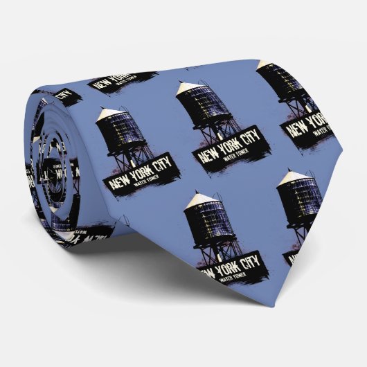 NYCニューヨークシティウォータータワー ネクタイ (ロール)