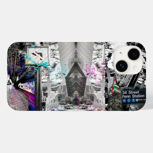 NYCニューヨークシティエンパイア州建物の電話事件 Case-Mate iPhoneケース (裏面 (横))