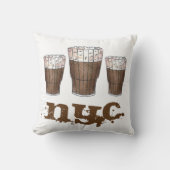 NYCニューヨークシティクラシックエッグクリームソーダファウンテン クッション (正面)