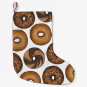 NYCニューヨークシティデリマーブルリープレインベーゲル スモールクリスマスストッキング (正面)