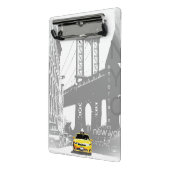 Nycニューヨークシティブルックリンブリッジイエロータクシー ミニクリップボード (アングル2)