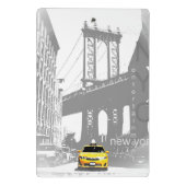 Nycニューヨークシティブルックリンブリッジイエロータクシー ミニクリップボード (裏面)
