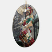 NYCニューヨークシティホリデードラマー少年クリスマス セラミックオーナメント (左)