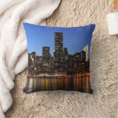 NYCニューヨークシティマンハッタンナイト クッション (ブランケット)
