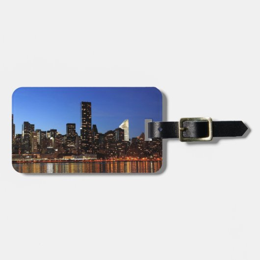NYCニューヨークシティマンハッタンナイト ラゲッジタグ (正面横)