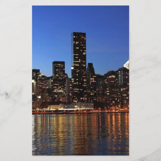 NYCニューヨークシティマンハッタンナイト 便箋 (正面)