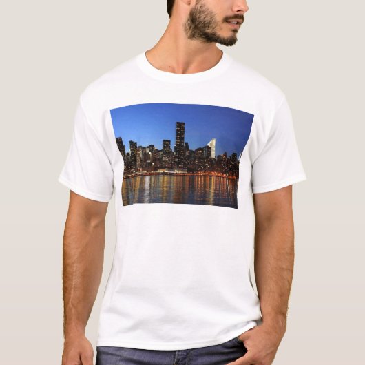 NYCニューヨークシティマンハッタンナイト Tシャツ (正面)