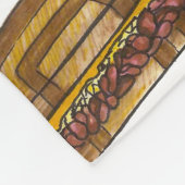 NYCニューヨークシティユダヤ人デリルーベンサンドウィッチ フリースブランケット (角)