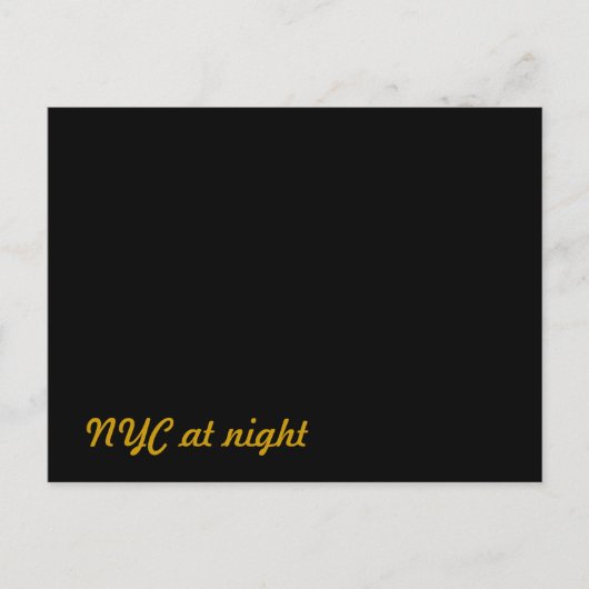 NYCニューヨークシティ ポストカード (正面)