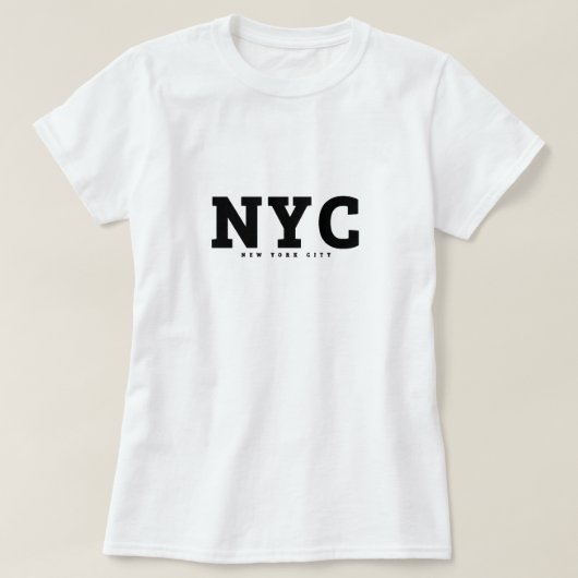 NYCニューヨークシティ Tシャツ (デザイン正面)