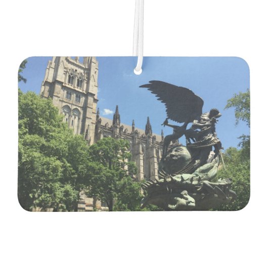 NYCニューヨーク大聖堂聖ヨハネ大聖堂 カーエアーフレッシュナー (裏面)