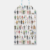 NYCニューヨーク市の人々の水の色のギフトラベル ギフトタグ (正面)