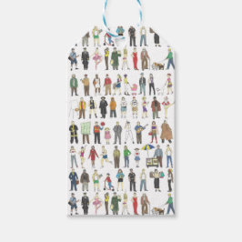 NYCニューヨーク市の人々の水の色のギフトラベル ギフトタグ