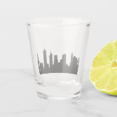 NYCニューヨーク市の有名な街並み ショットグラス (裏面)