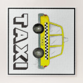 NYCニューヨーク市イエローキャブタクシータクシーTaxicab車 ジグソーパズル (横)