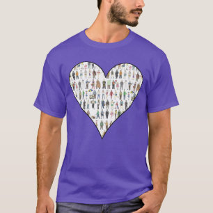 NYCニューヨーク市ヒューマンズハートティーの人々 Tシャツ
