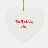 NYCニューヨーク市市民住民アート セラミックオーナメント (裏面)