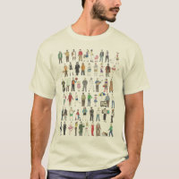 NYCニューヨーク市市民Humans People Tee